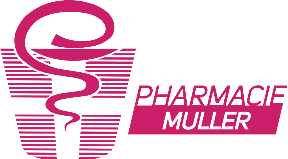 Logo pharmacie muller avec texte